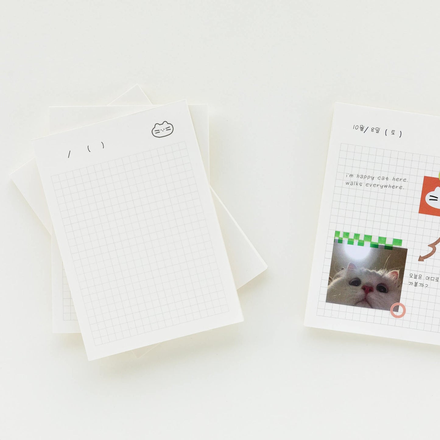 Here Dear Functional Memo Pad in White - detail view 9