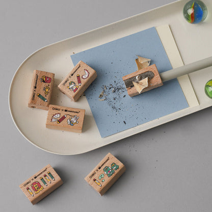 Wooden Pencil Sharpener in Lion - detail view