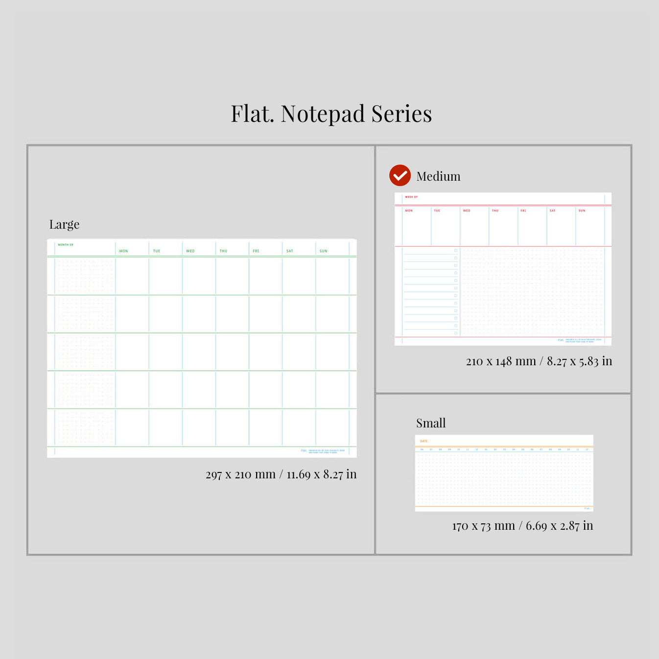 Flat Notepad A5 in White - detail view 15