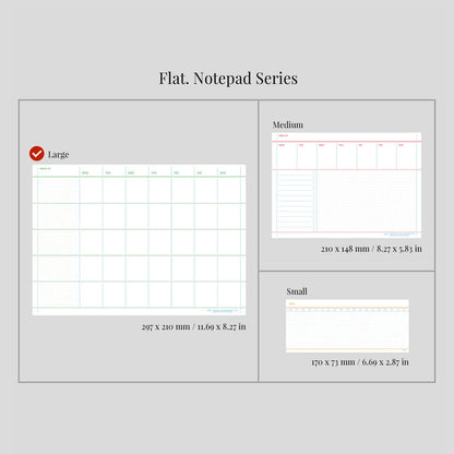 Flat Notepad A4 in White - detail view 11