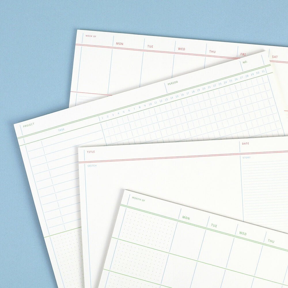 Flat Notepad A4 in White - detail view 6