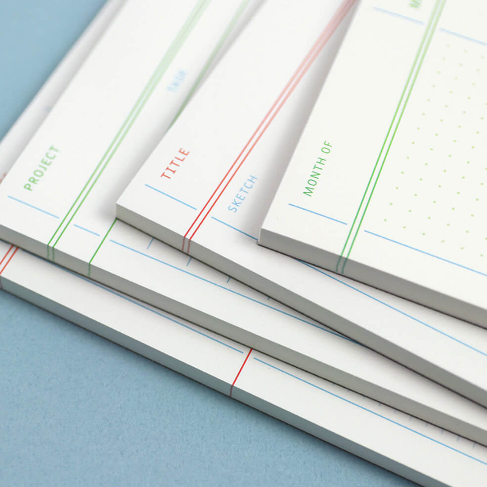 Flat Notepad A4 in White - detail view 8