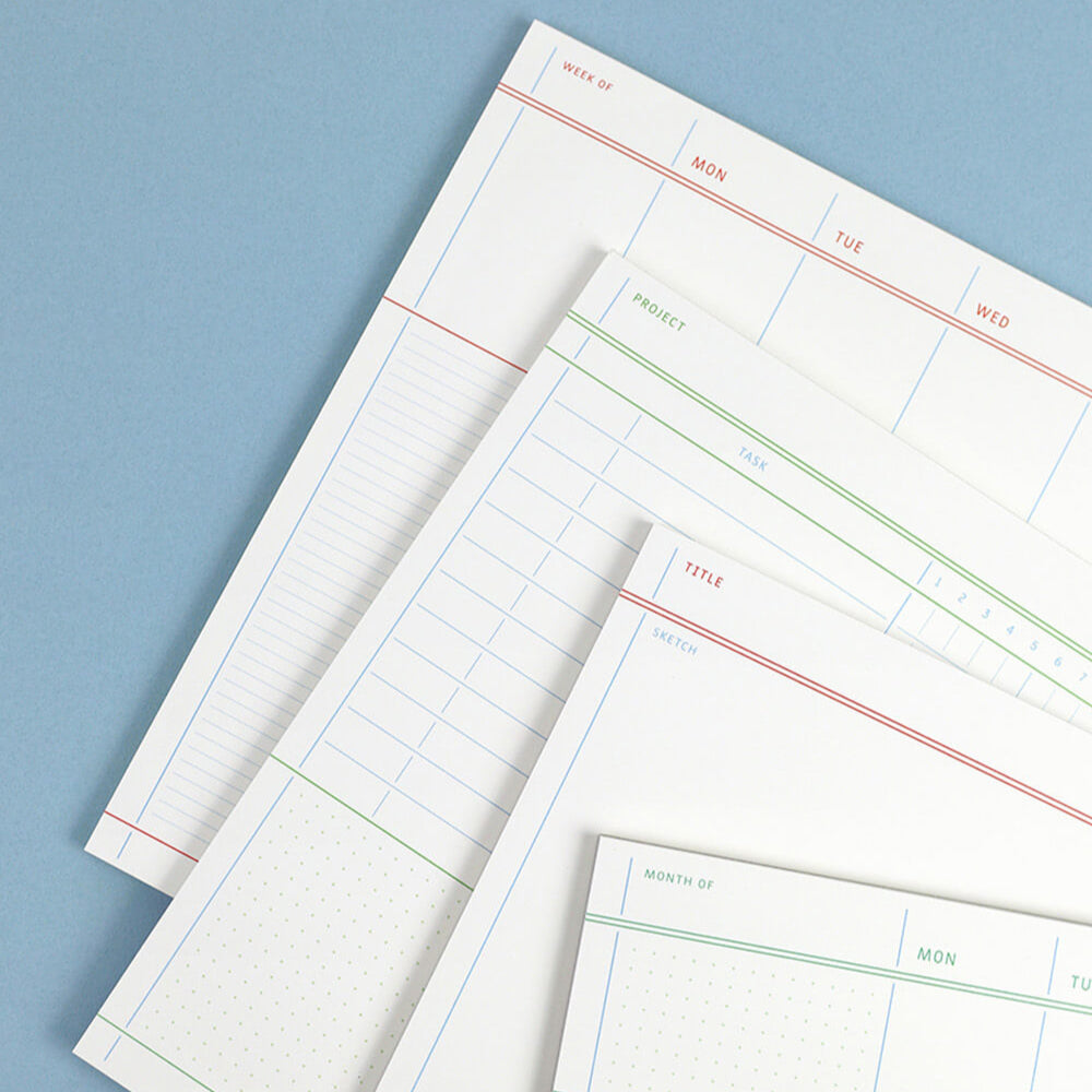 Flat Notepad A4 in White - detail view 9