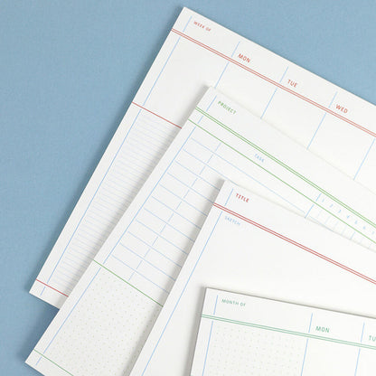 Flat Notepad A4 in White - detail view 9