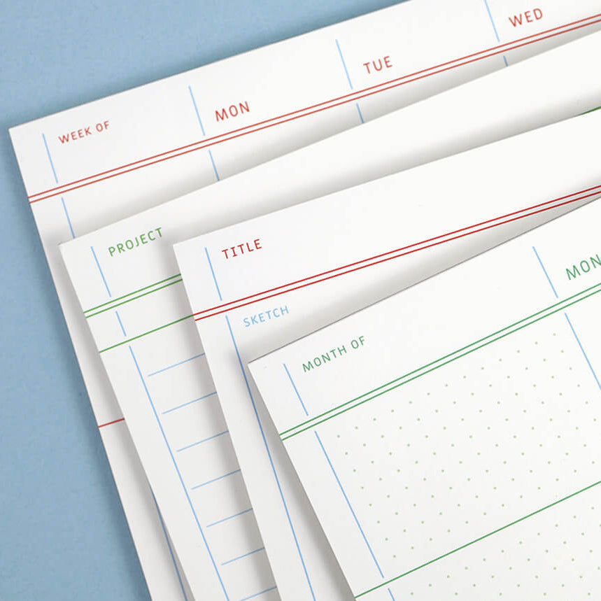 Flat Notepad A4 in White - detail view 10