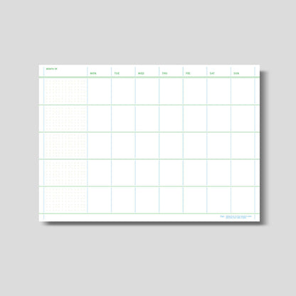 Flat Notepad A4 in Monthly Plan - main product image