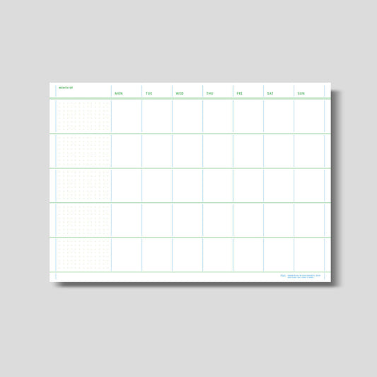 Flat Notepad A4 in Monthly Plan - main product image