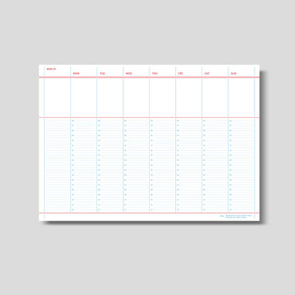 Flat Notepad A4 in Idea Note - detail view