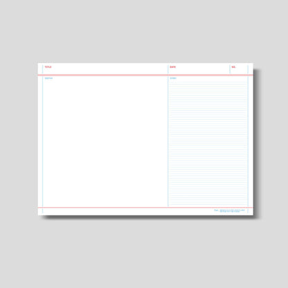 Flat Notepad A4 in Project Plan - detail view