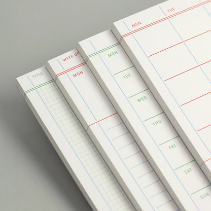 Flat Notepad A5 in Weekly Plan - detail view