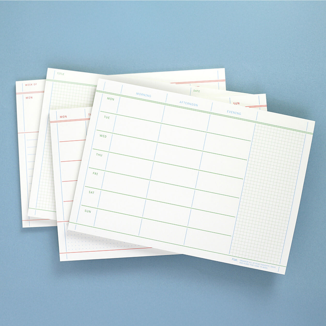 Flat Notepad A5 in White - detail view 14