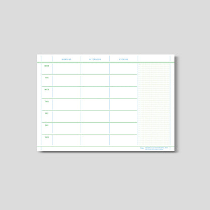 Flat Notepad A5 in Weekly To Do - detail view