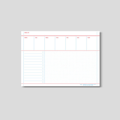 Flat Notepad A5 in Idea Note - detail view