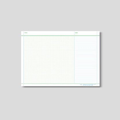 Flat Notepad A5 in White - detail view 5