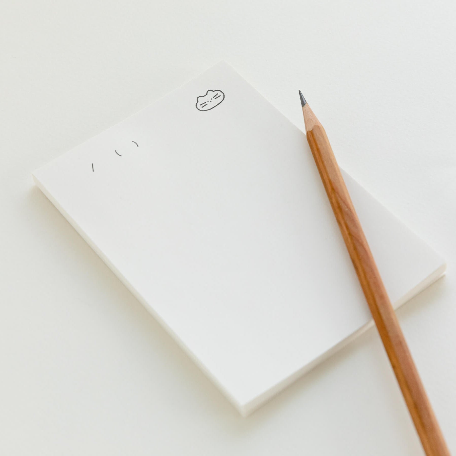 Here Dear Functional Memo Pad in White - detail view 8