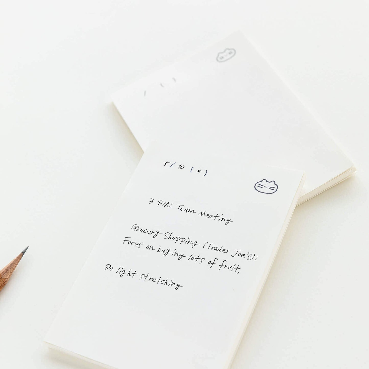 Here Dear Functional Memo Pad in White - detail view 6