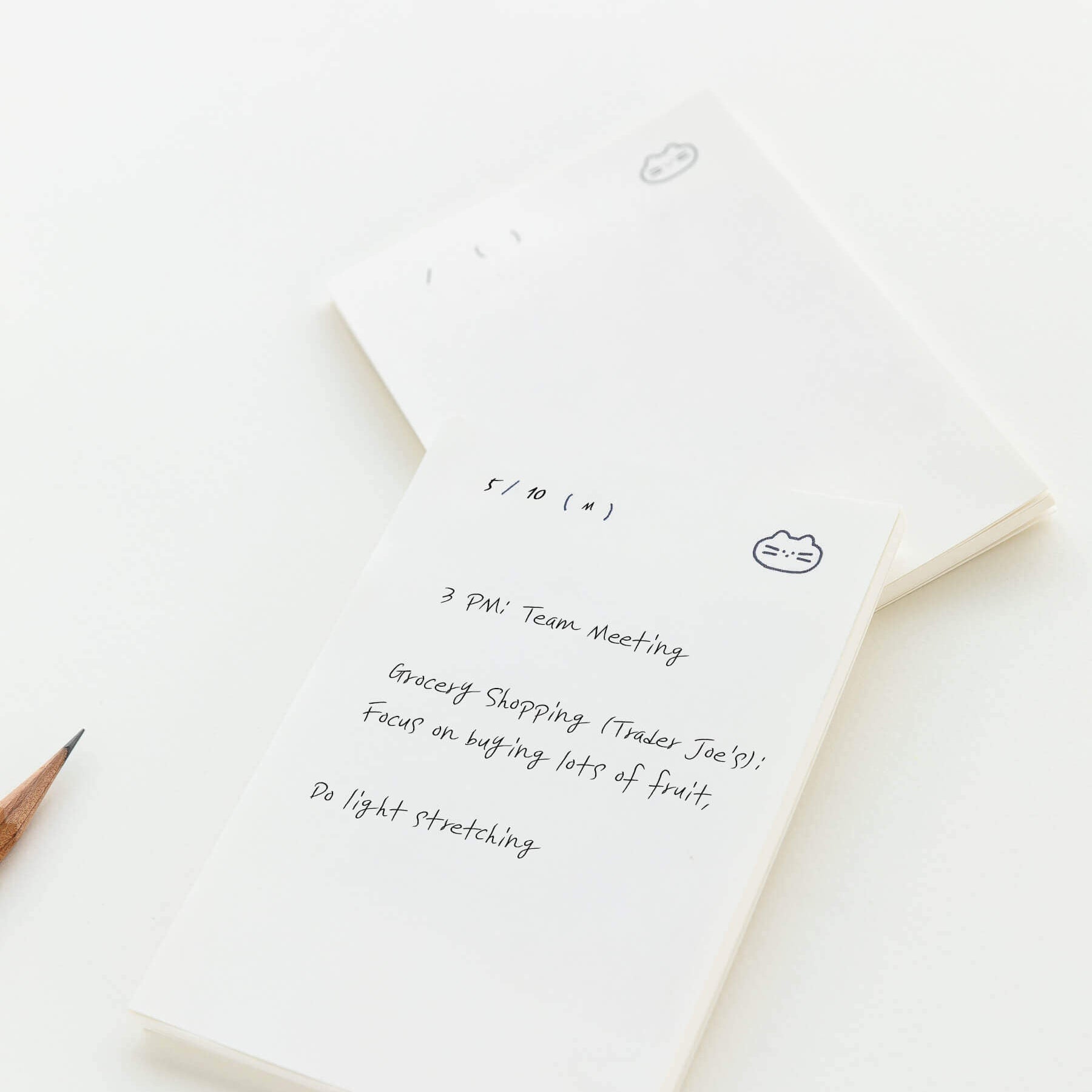 Here Dear Functional Memo Pad in White - detail view 6