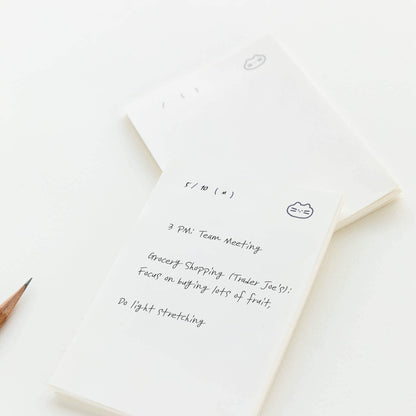 Here Dear Functional Memo Pad in White - detail view 6
