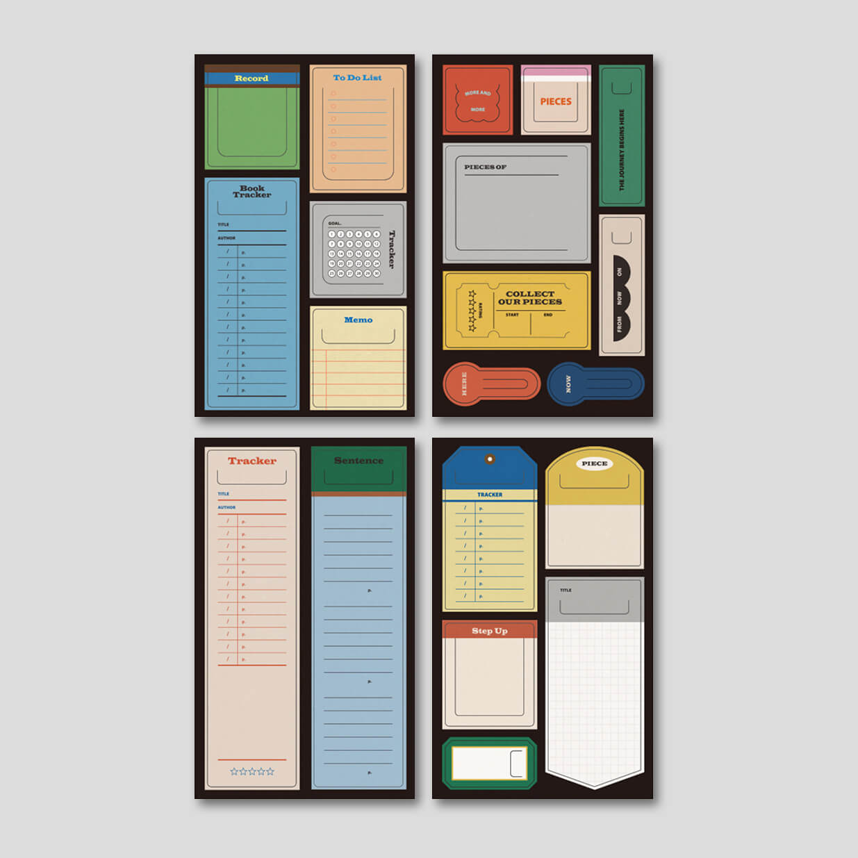 Life Pieces Memo Bookmark Set in Multicolor - detail view 13