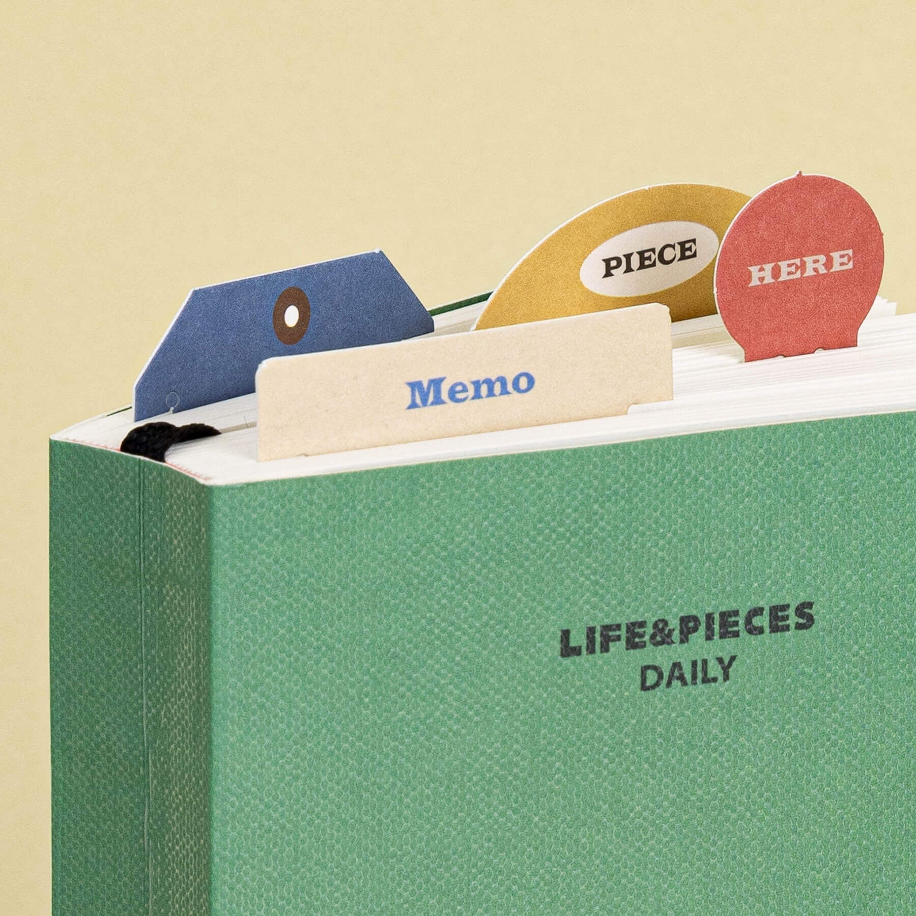 Life Pieces Memo Bookmark Set in Multicolor - main product image