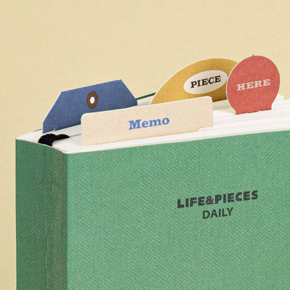 Life Pieces Memo Bookmark Set in Multicolor - main product image