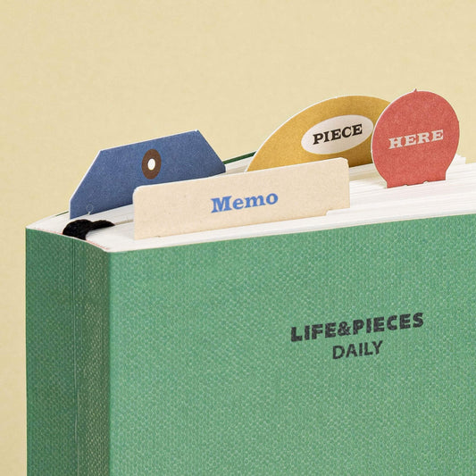 Life Pieces Memo Bookmark Set in Multicolor - main product image