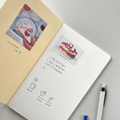 Slim Notebook Baguette in Beige - detail view 6